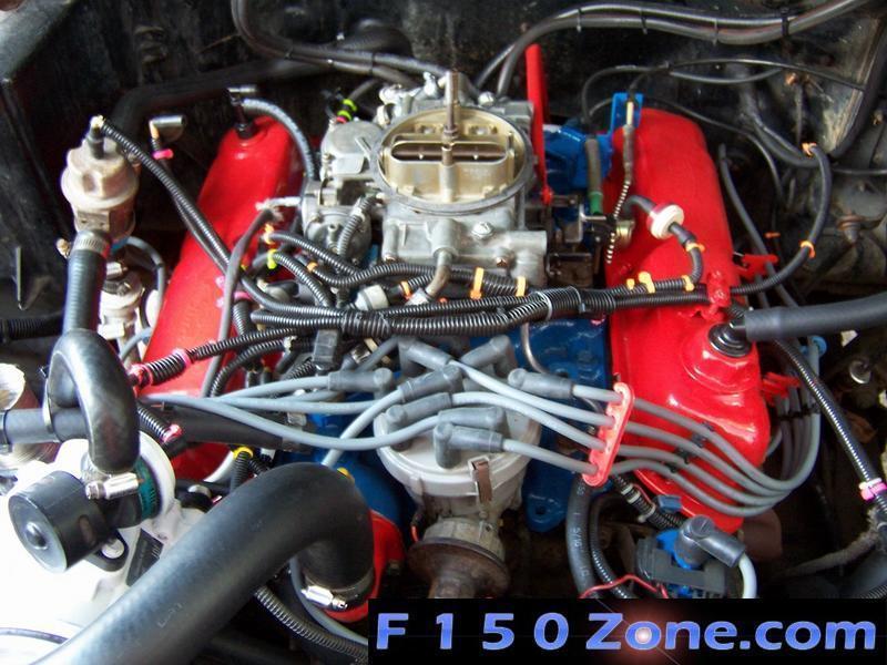 Engine after emission controls replaced